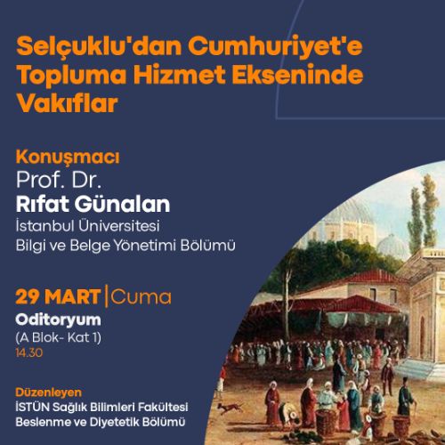 Selçuklu'dan Cumhuriyet'e Topluma Hizmet Ekseninde Vakıflar