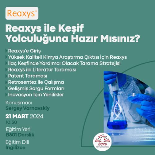 Reaxys ile Keşif Yolculuğuna Hazır Mısınız?