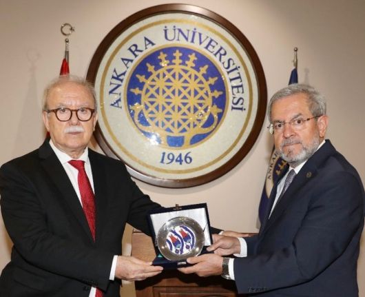 Rektör Yardımcımız Prof. Dr. Necati Örmeci, Ankara Üniversitesi Rektörü Prof. Dr. Necdet Ünüvar ile Bir Araya Geldi